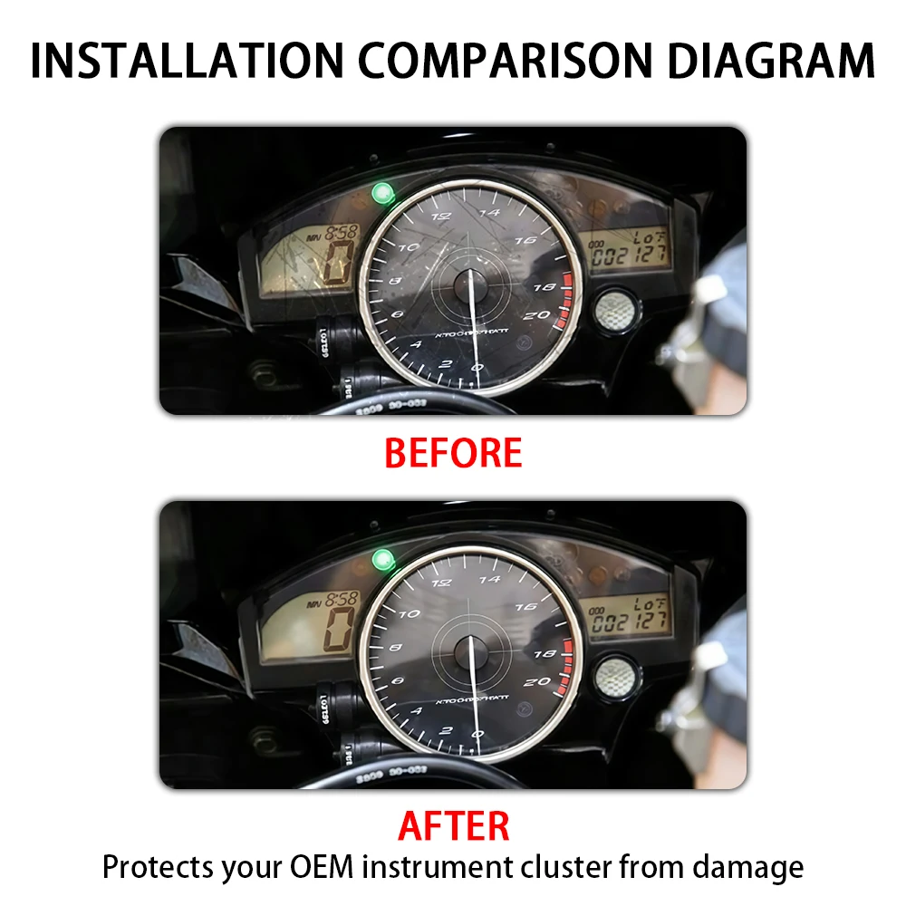Velocímetro tacômetro medidor caso capa se encaixa para yamaha yzf r1 2004 2005 2006 yzf r6 2006 - 2012 2013 2014 instrumento escudo