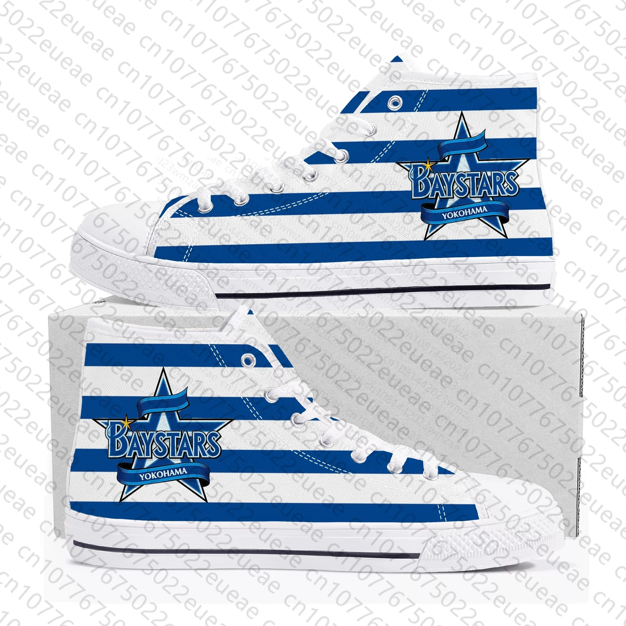 ベイスターズ Yokohama BayStars baseball High Top Sneakers Mens Womens Teenager Canvas High Quality Sneaker Casual Custom Made Shoes