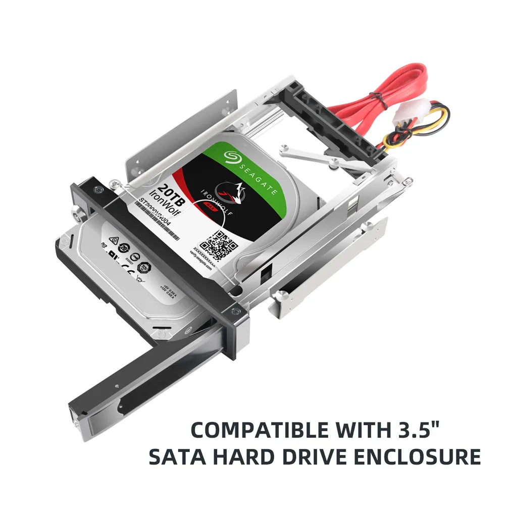 MAIWO CD-ROM Ruang HDD Rak Ponsel Internal 3.5 Inci HDD Alat Penutup Konverter Gratis Instalasi Hard Disk HDD-ROM Casing HDD