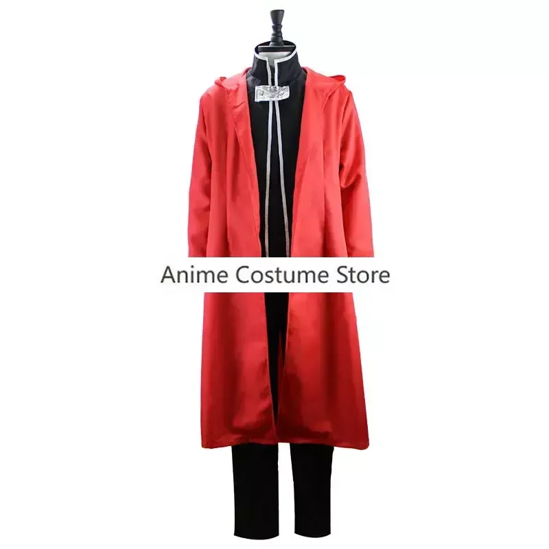 ชุดเครื่องแบบสีแดงชุดคอสเพลย์ผู้หญิงเอลริกสำหรับวันฮาโลวีนชุดคริสมาสต์นักเล่นแร่แปรธาตุโลหะเต็มตัวชุดคอสเพลย์ผู้หญิงกำหนดขนาดได้