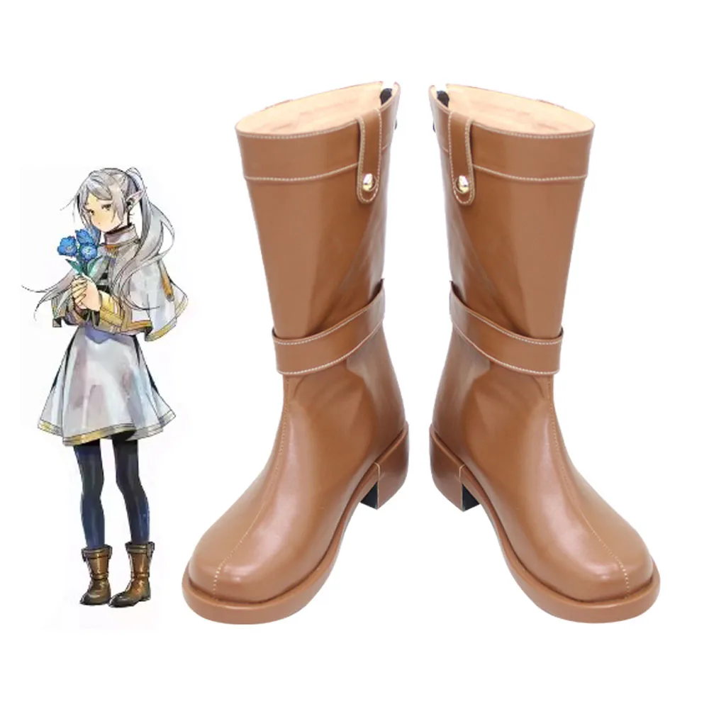 Anime Frieren Cosplay Schuhe Stiefel Comic Rollenspiel Uniform Halloween Karneval Party Outfit Frauen Männer Weihnachten Requisiten