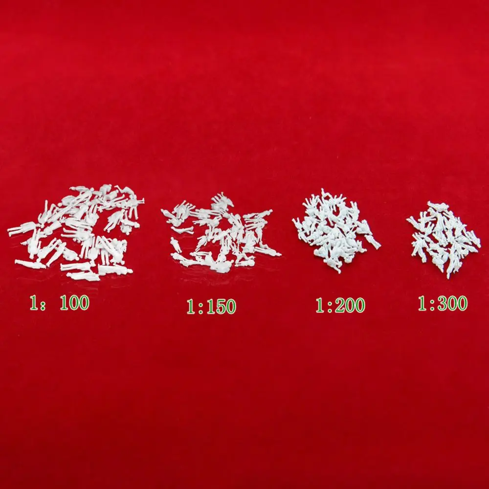 200 قطعة 1:100/150/200/300 مقياس الإنسان مقياس اليدوية مقياس نموذج النماذج المعمارية الأبيض مصغرة أرقام الناس أرقام #6