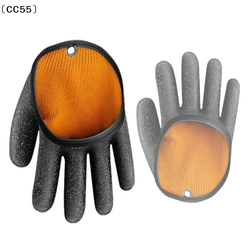 1Pair Fishing Catching Gloves Magnet Release Anti Slip Waterproof Gloves For Anglers Catching Fish Latex Gloves Access〔CC55〕