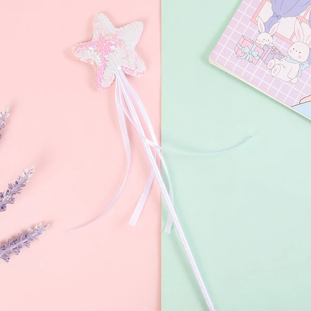 

6Pcs Fairy Wands Sequins Star Stick Girls Party Favors Halloween Cosplay Props Fairy Wand Star Wand Wands for Girls