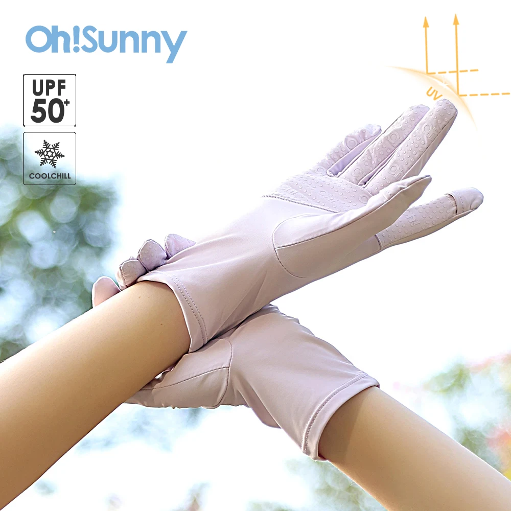 OhSunny Sunscreen Breathable Gloves Sun Protection UPF1000+ Anti-UV Tech Ceramic Fabric Slip Glove for Outdoor Cycling Driving