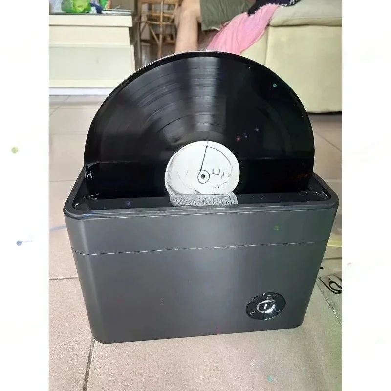 Ultrasonic Vinyl Record Cleaner Machine Automatic 12 Inch LP Album Cleaning With Drying System Dust Removal