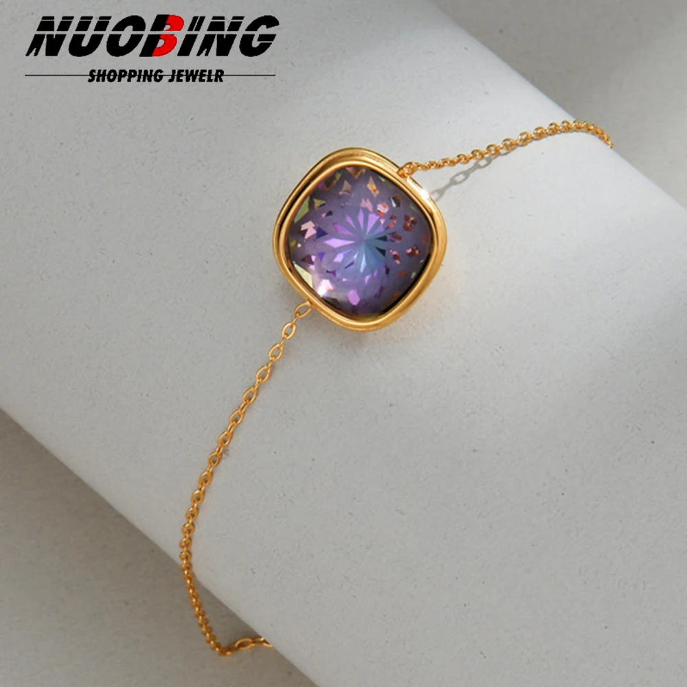 1PC Women's Sweet Fashion AAA Zircon Colorful Crystal Bracelet Jewelry Accessories Suitable for Date Party Festival Gifts