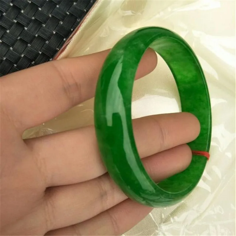 

1 Jade bracelet, emperor green old pit, Myanmar jade ice jade, full of green jadeite bracelet