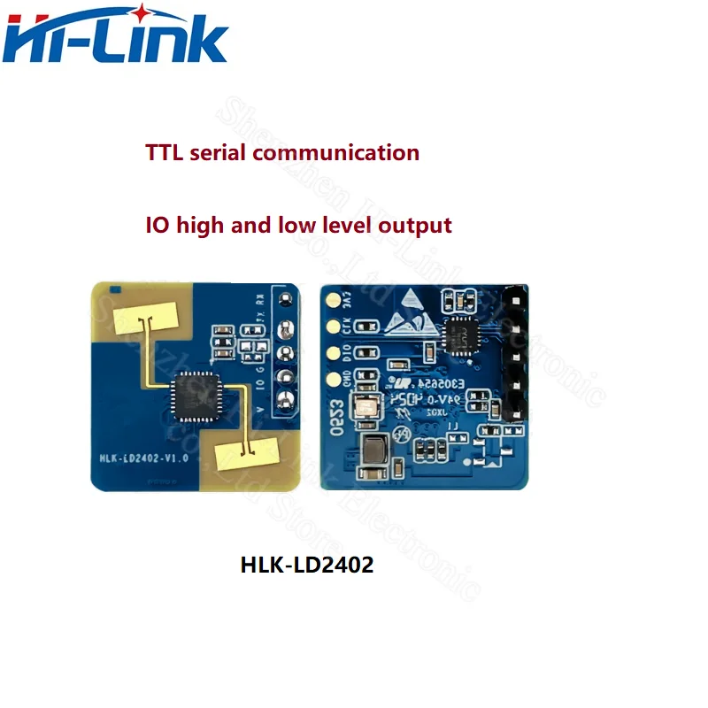 

Hi-Link New 24G millimeter wave radar sensing module LD2402 human body stationary micro-motion sensor TTL serial communication