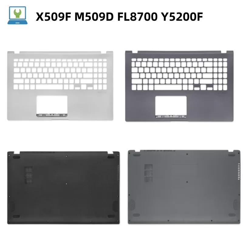 New LaptopTop Case Palmrest Upper Bottom Cover Case For X509F M509D FL8700 Y5200F Shell