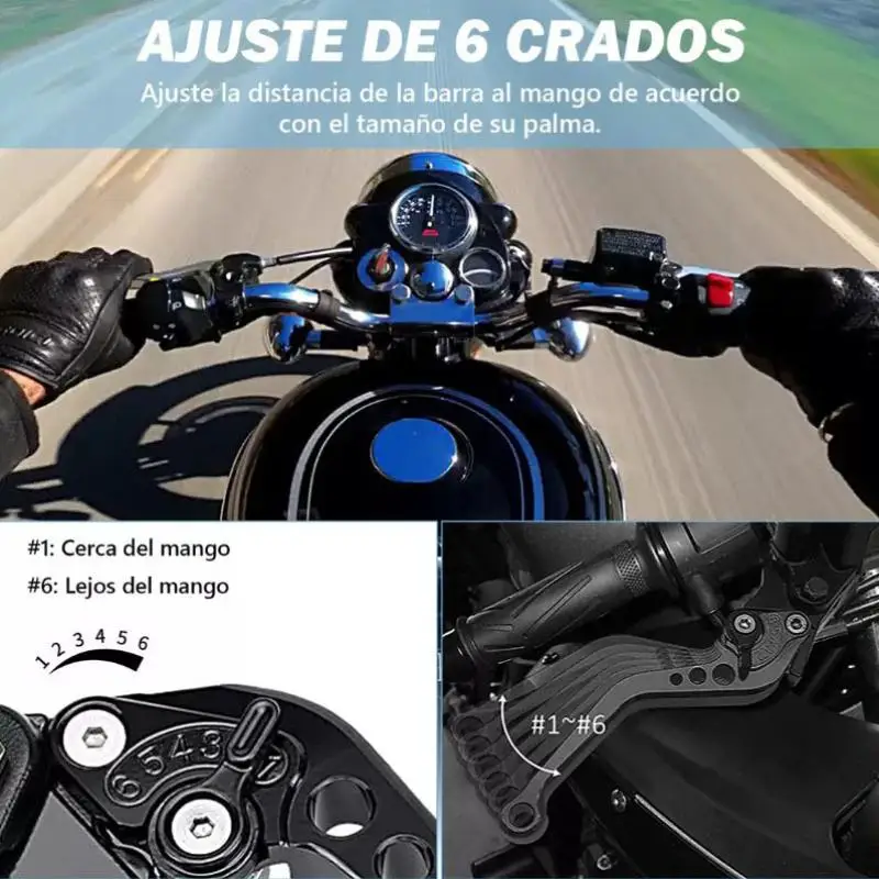 Universal Motorcycle Brake Master Cylinder Clutch Lever Aluminium Alloy durable golden Adjustment Brake Clutch Handle