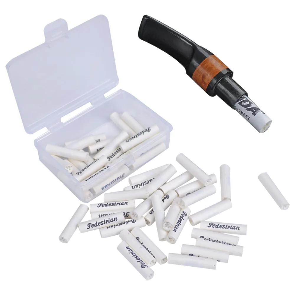 

50pcs 9mm Activated Carbon Tobacco Pipe Filter Cartridge Pipe Mouthpiece Cleaning Filter Core Smoking Accessories