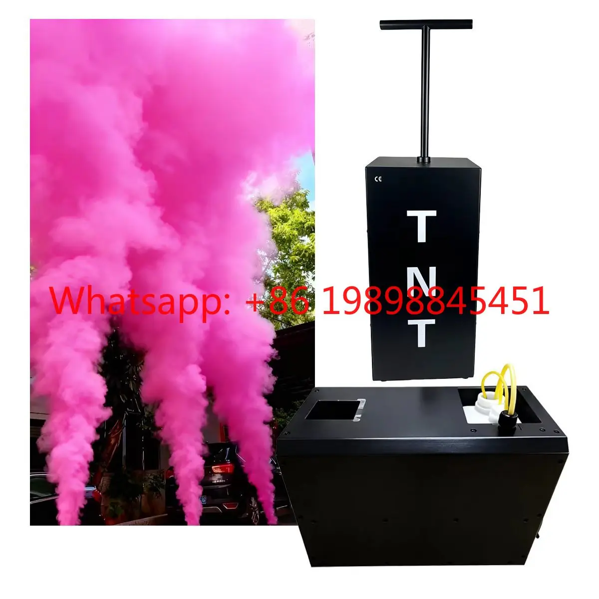 Professional DMX Color Fog Machine High Power Powder Cannon For Stage Wedding Baby Shower Party