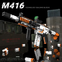 W3 기술 총 키트 군사 WW2 무기 모델 군인 그림 권총 세트 액세서리 빌딩 블록 소년 장난감 선물