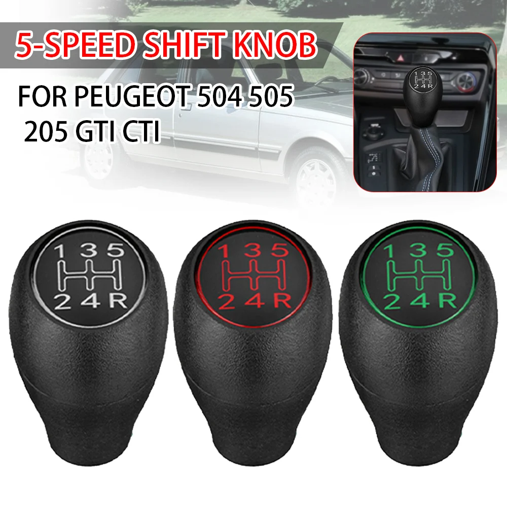 5 Speed Lever Shifter Handle Stick Plastic Car Accessories For Peugeot 504 505 309 205 GTI CTI Manual Gear Shift Knob