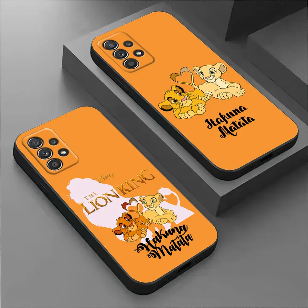 Disney The Lion King HAKUNA MATATA For Samsung A55 Case A54 A52 A53 5G A51 A34 A35 A33 A32 A50 A72 A71 A30 A7 A9 Case Soft Cover