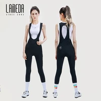 LAMEDA pantalones con pechera de ciclismo para mujer verano UPF50 + pantalones cómodos de alta elasticidad con bolsillo que absorben la humedad de secado rápido