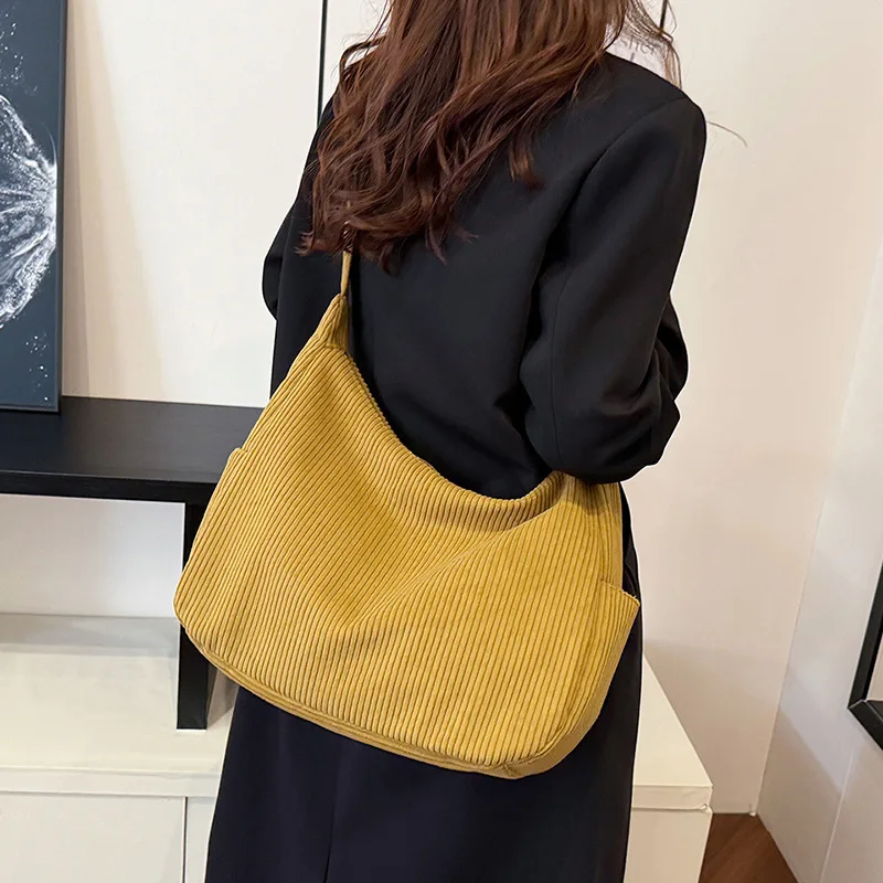 Bolso de mano informal de gran capacidad para mujer, bolso de hombro para ir al trabajo con bola de masa, tendencia de moda Retro, invierno 2024