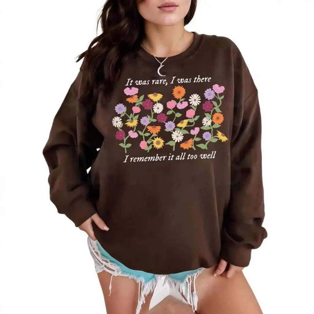 

Dark Chocolate Tetro Eras Piano Flowers Sweatshirt Hoodie 005
