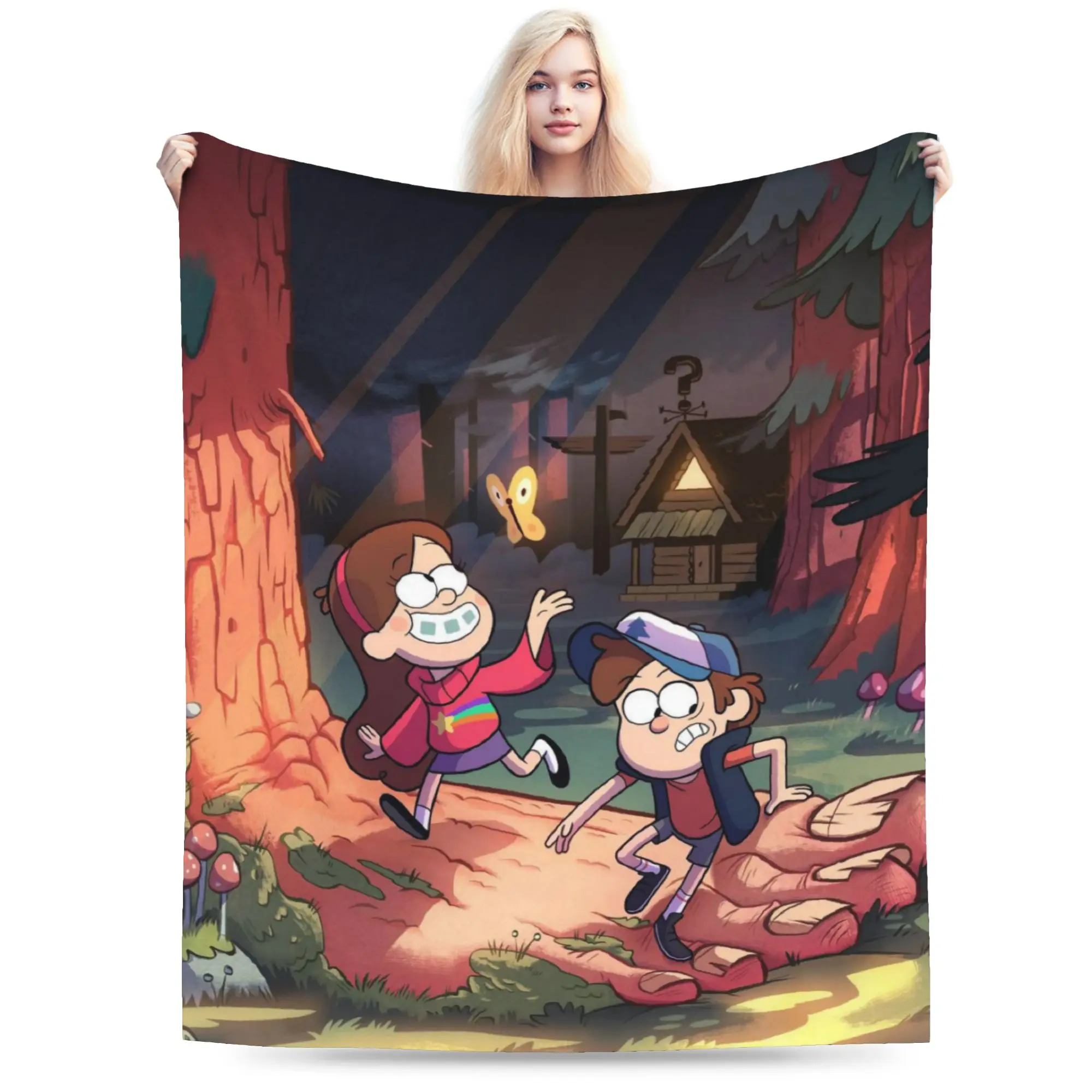 G-Gravity Falls Blanket Ultra Soft  Throw Blankets for Couch 50x60 Inch Multiple Sizes Quilt