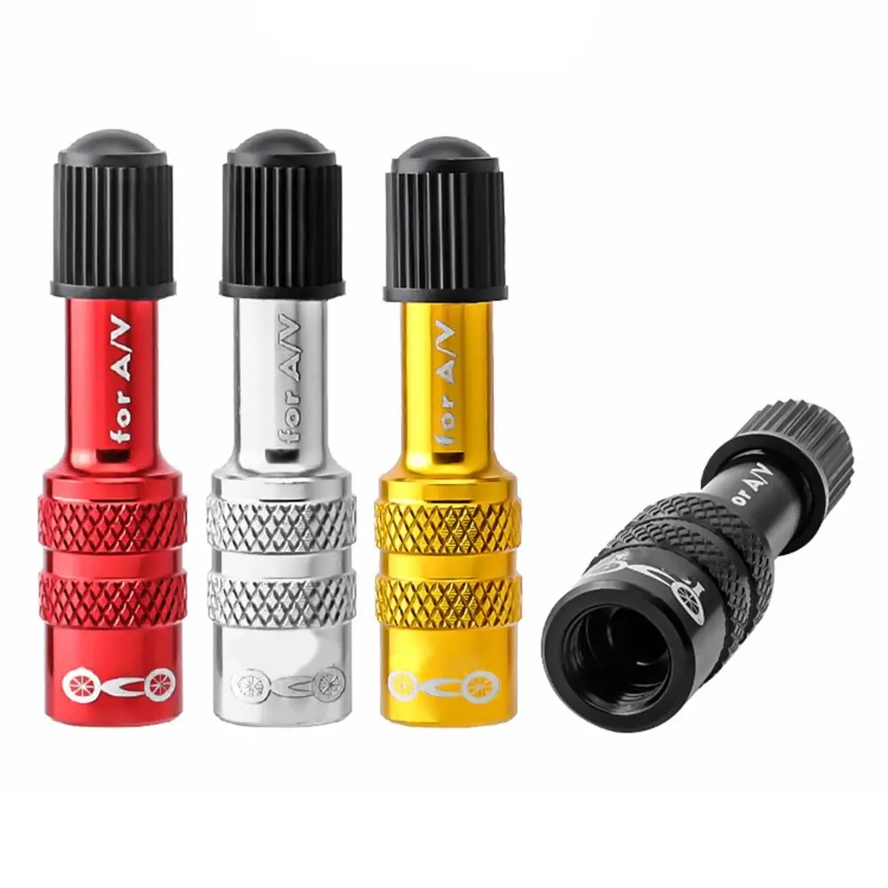 

Aluminum Alloy Bike Fork Valve Adapter Ultralight Universal Inflatable Valve Adapter A/V Air Rear Shock Absorber