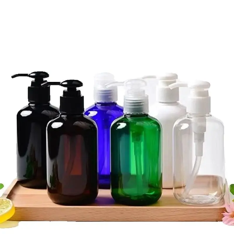 

15Pcs Lotion Bottle Pump Plastic Round Shoulder PET 200 ml Cosmetic Refillable Packaging Container Empty Shampoo Bottles