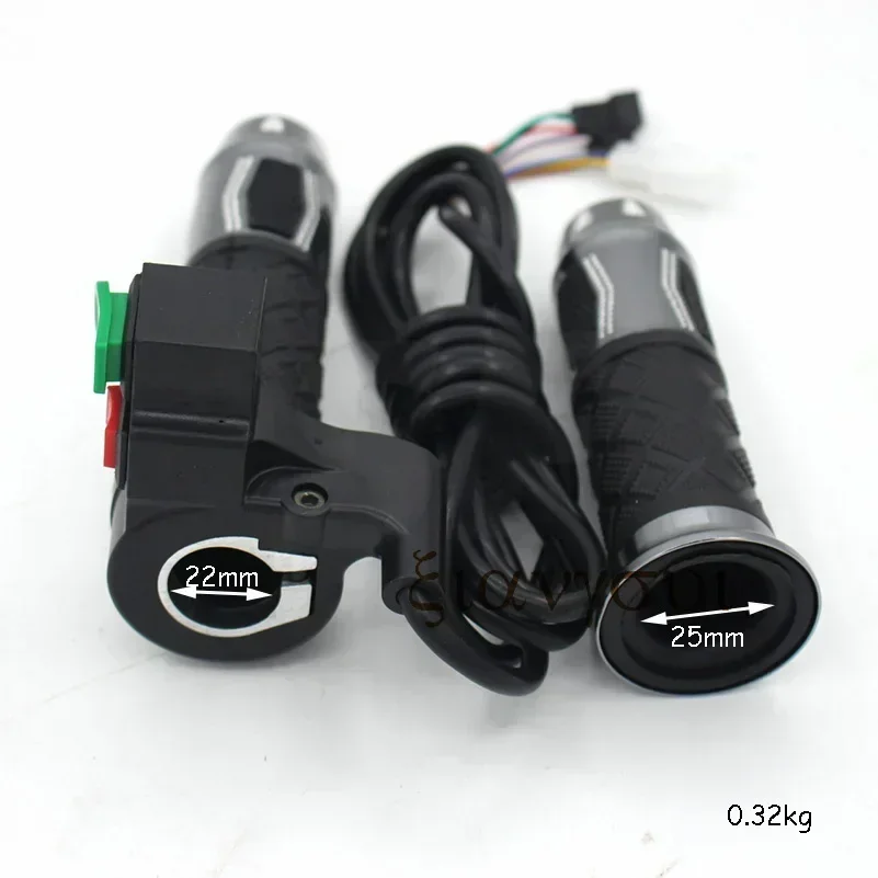 12V-72V Universal lenker griffe Drei-Gang-Gaspedal mit Drehgriff für Citycoco-Elektroroller-Fahrrad zubehör – Detail 2