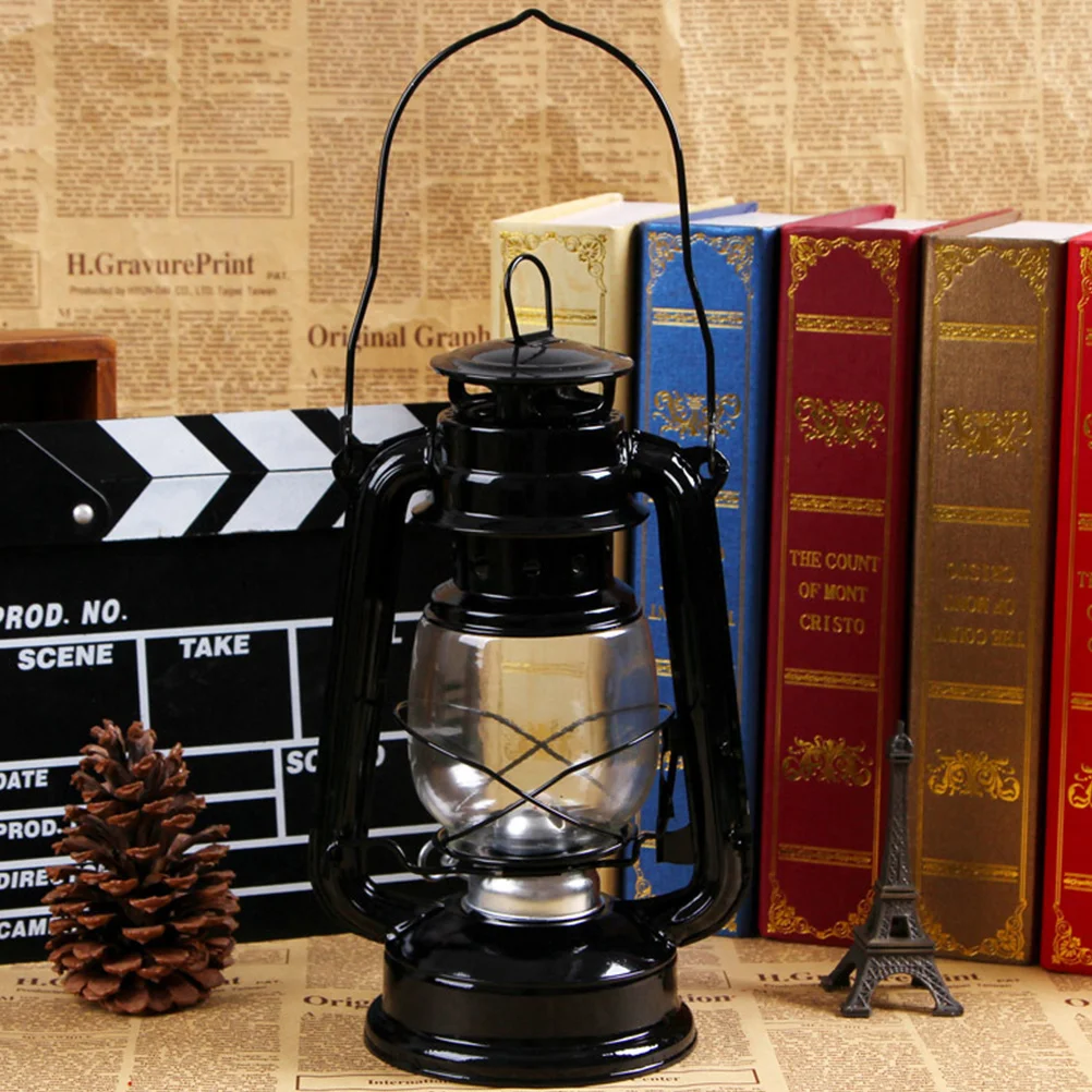 

Vintage Style Lamp Iron Art Decorative Light Portable for Indoor Outdoor Party Masquerade Game Decoration