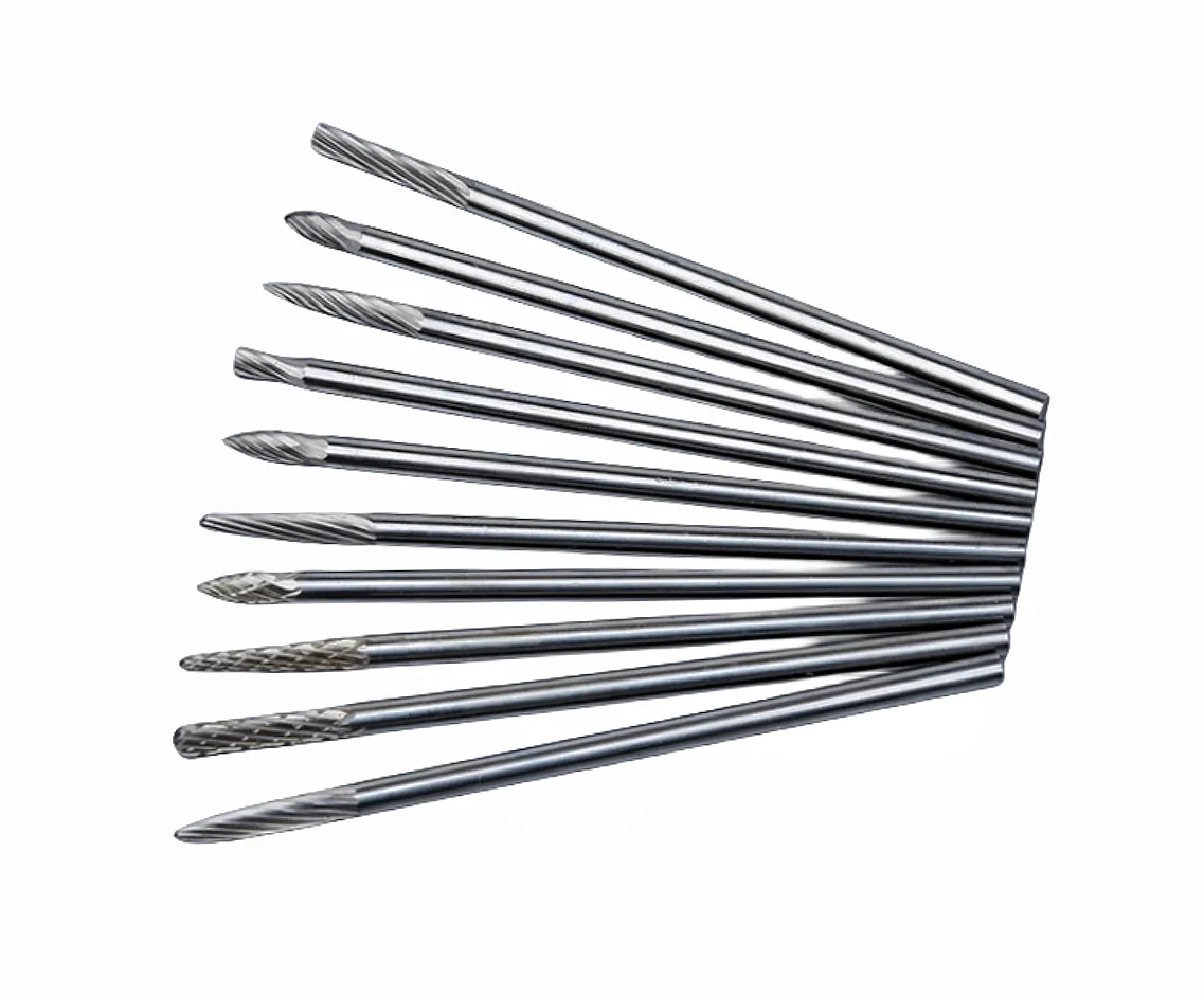 1pcs 3x3x100mm Tungsten Carbide Burrs Solid Tungsten Carbide Burr for Low speed Die Grinder Grinding Porting