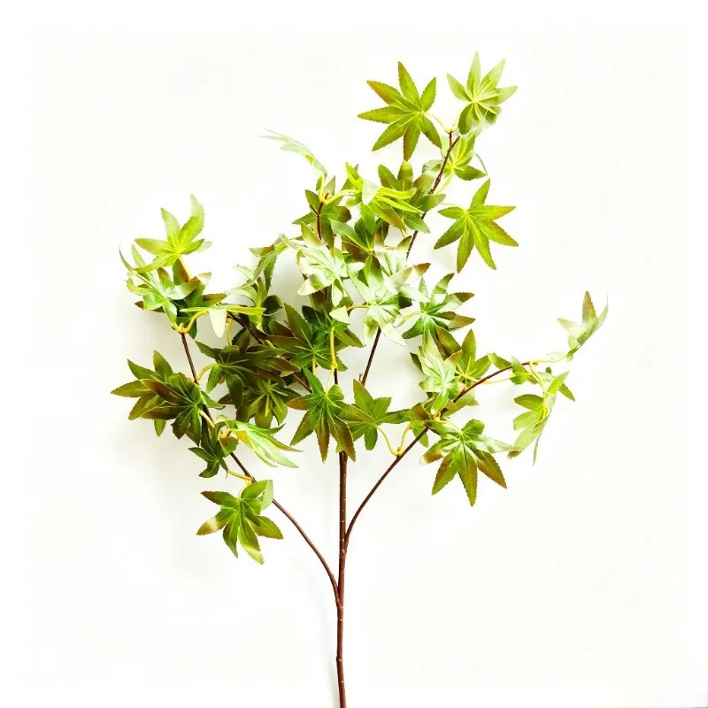 Autumn Home Simulation Maple Leaf Ornament Homestay Landscaping Floral Soft Arrangement Branches Manufacturer Fast Delivery