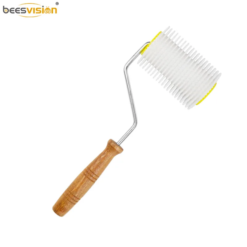 Plastic handle, wooden handle, roller, honey cutting fork, roller type, propolis collector, scraping wheel, honey remover