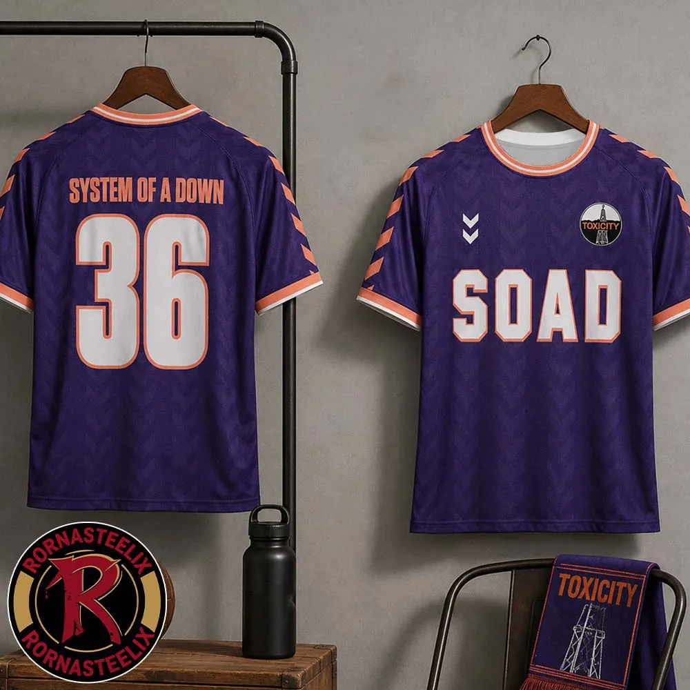 2026 System Of A Down SOAD Toxicity Heavy Metal Rock Band Oversized Jersey Adult Kids Short Sleeve Quick-drying T-Shirt Summer