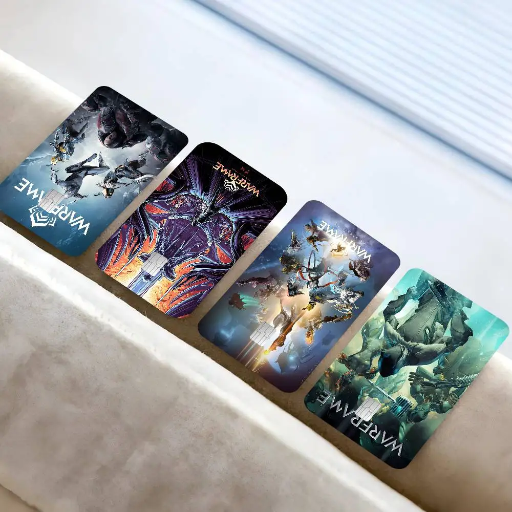 Popular Games W-WarframeS Credit Card Skin Stickers for VISA Bank Card Transportation Card Waterproof Sticker Women Gift