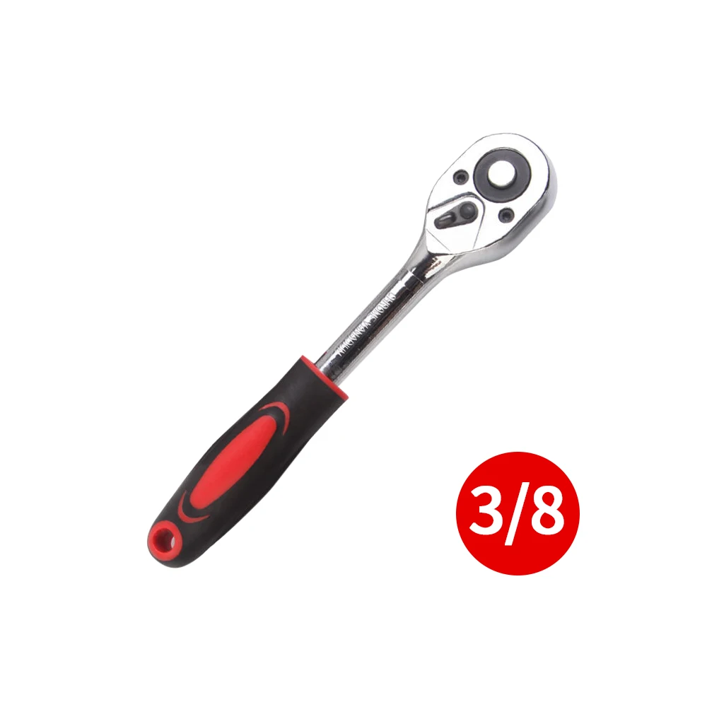 1PC 3/8 Inch Ratchet Wrench 24 Tooth Drive Ratchet Socket Wrench Tool Multi-funtion DIY Hand Tool Ratchet Handle Wrench