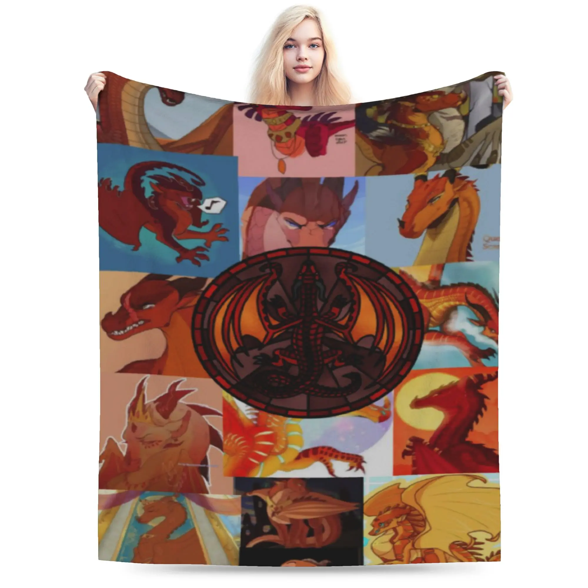 Wing Of Fire dragon Stuff Blanket Lightweight Thin Flannel  Throw Blanket Comfortable Bedding Throws