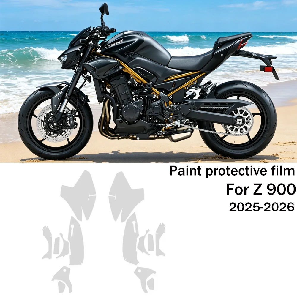 

For Kawasaki Z900 Z 900 2025-2026 z900 PPF TPU Motorcycle Paint Protection Film Body Anti-Scratch Sticker Wrap Protective Kit