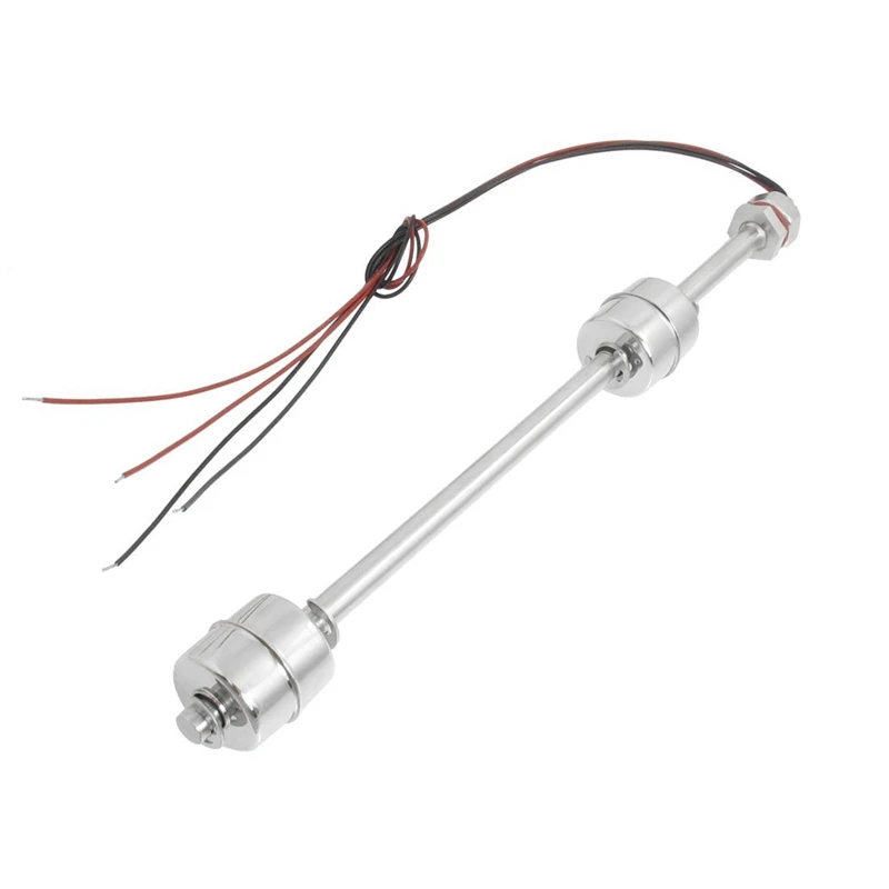 

10X Water Level Sensor Dual Balls Stainless Steel Float Switch 265Mm Length