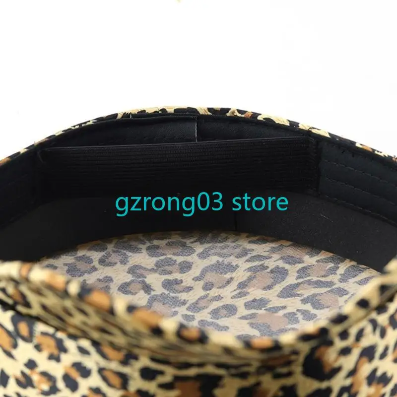 127C Captain Hat for Bachelorette Party Cocktail Parties Stage Captain Hat for Men Women Leopard Print Hat for Male Female