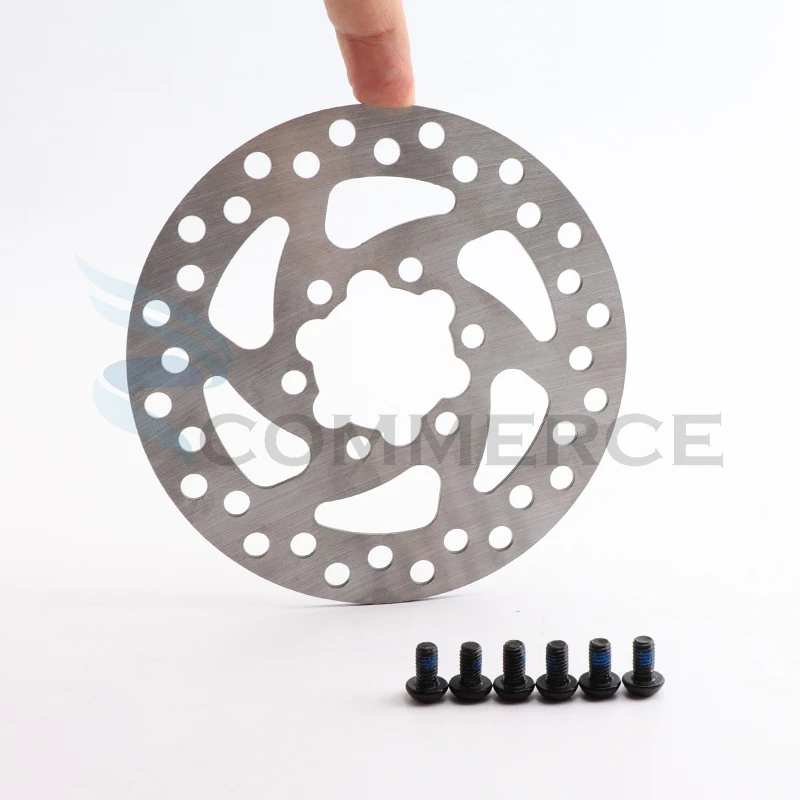 6 holes 120mm MTB Bike Disc Brake Rotor Stainless Steel 120 Disk With 6 Bolts For Scooter Mountain Road Bicycle Accessories