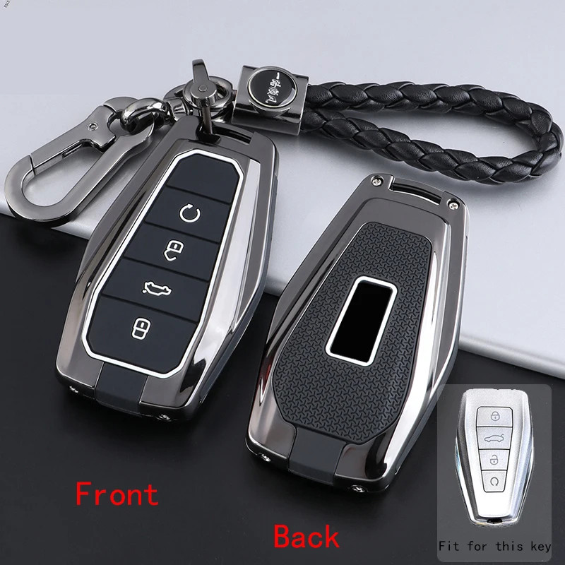 

Zinc Alloy Car Key Cover Case Holder for Geely Okavango 2024 2025 Coolray Keychain Shell Higt quality Proton X50 X70 Accessories