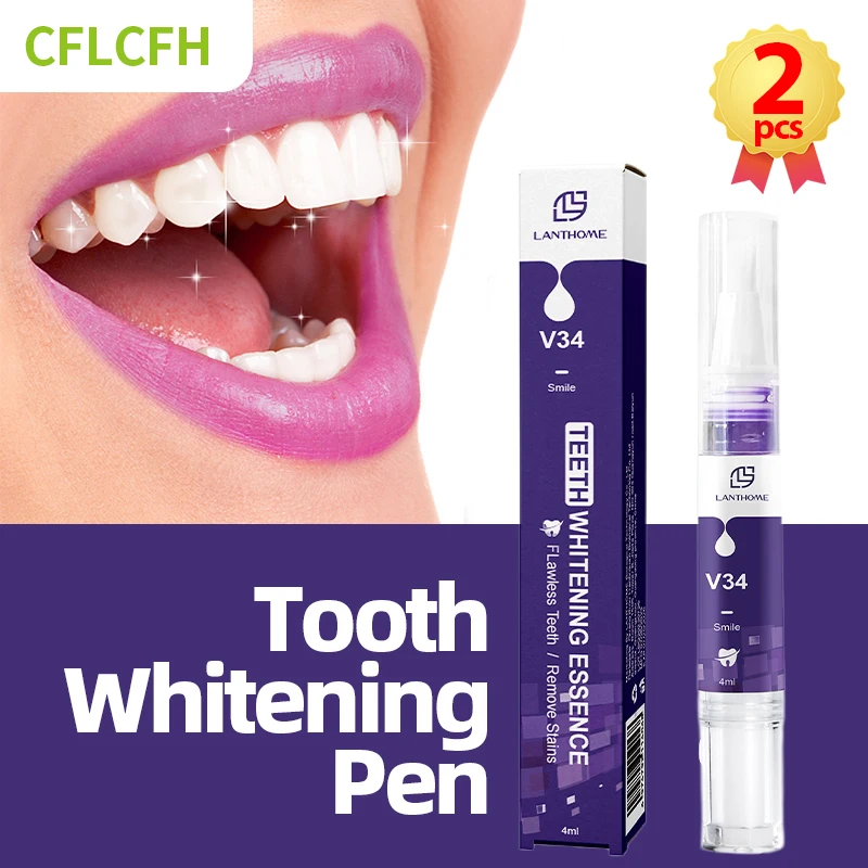 

Tooth Whitening Essence Pen Tooth White Brighten Purple Gel Remove Plaque Stains Toothpaste Whitener Dental Whitening Care Tool