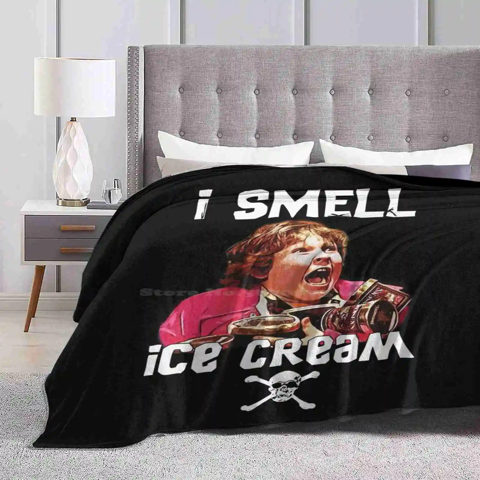 I Smell Ice Cream-Goonies New Arrival Fashion Leisure Warm Flannel Blanket I Smell Ice Cream Goonies Classic 80S Movie Pop Art