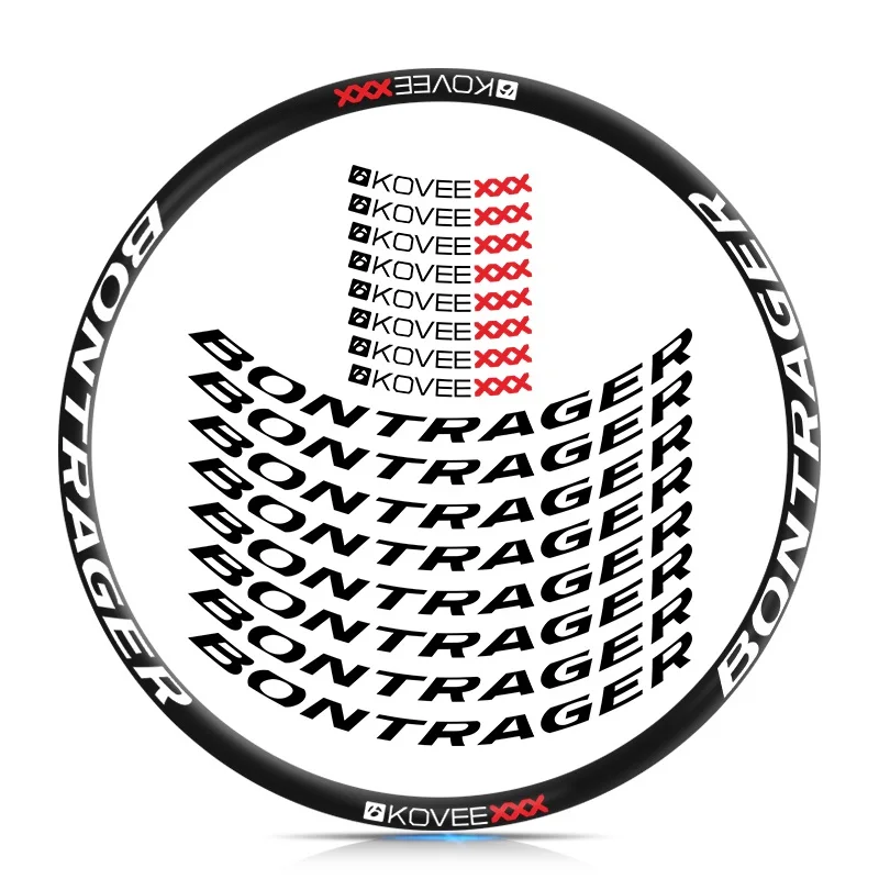 Adesivi per ruote per biciclette da strada MTB per Bontrager Kovee XXX Mountain Bike decorazione per ciclismo decalcomanie protezione solare