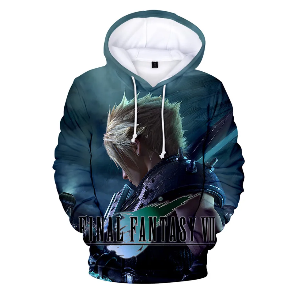 Hot Sale Hoodies Final Fantasy 7 Hoodie Sweatshirt HOT Game Harajuku Men's Coat Jacket Fashion Casual Pullover Men's Clothing