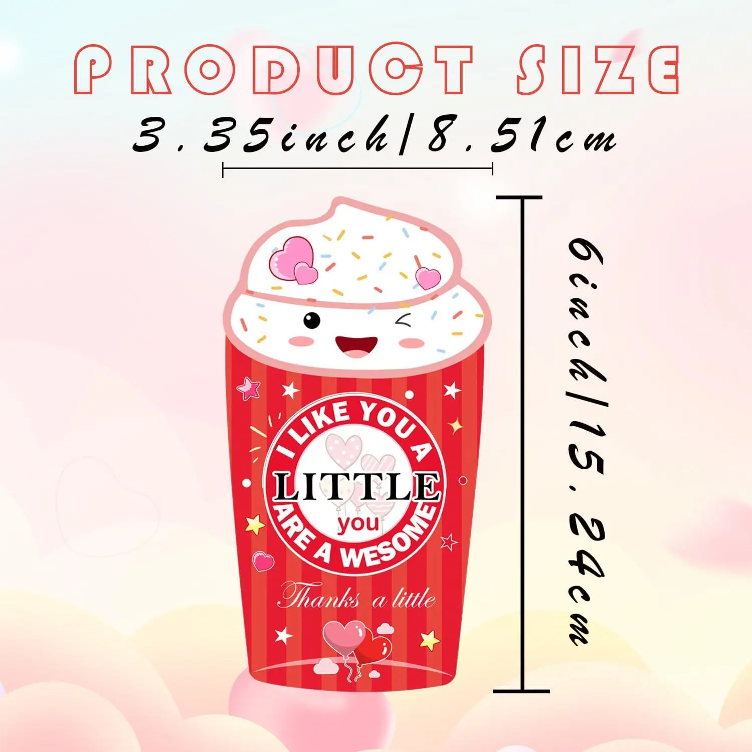 مجموعة بطاقات هدايا القهوة المضحكة لتخرج المعلم في عيد الأم 24 قطعة (وردي)