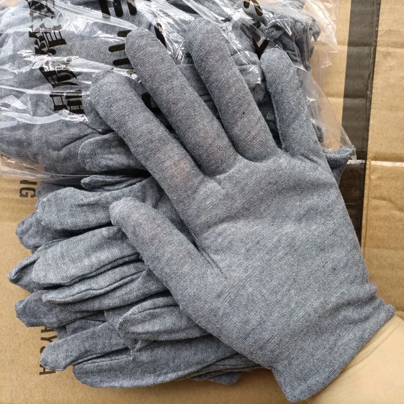 Schwarz Baumwolle Handschuhe Frauen Männer Fäustlinge Hand Handschuhe Volle Finger Haushalt Küche Labor Reinigung Lebensmittel Backen Werkzeug