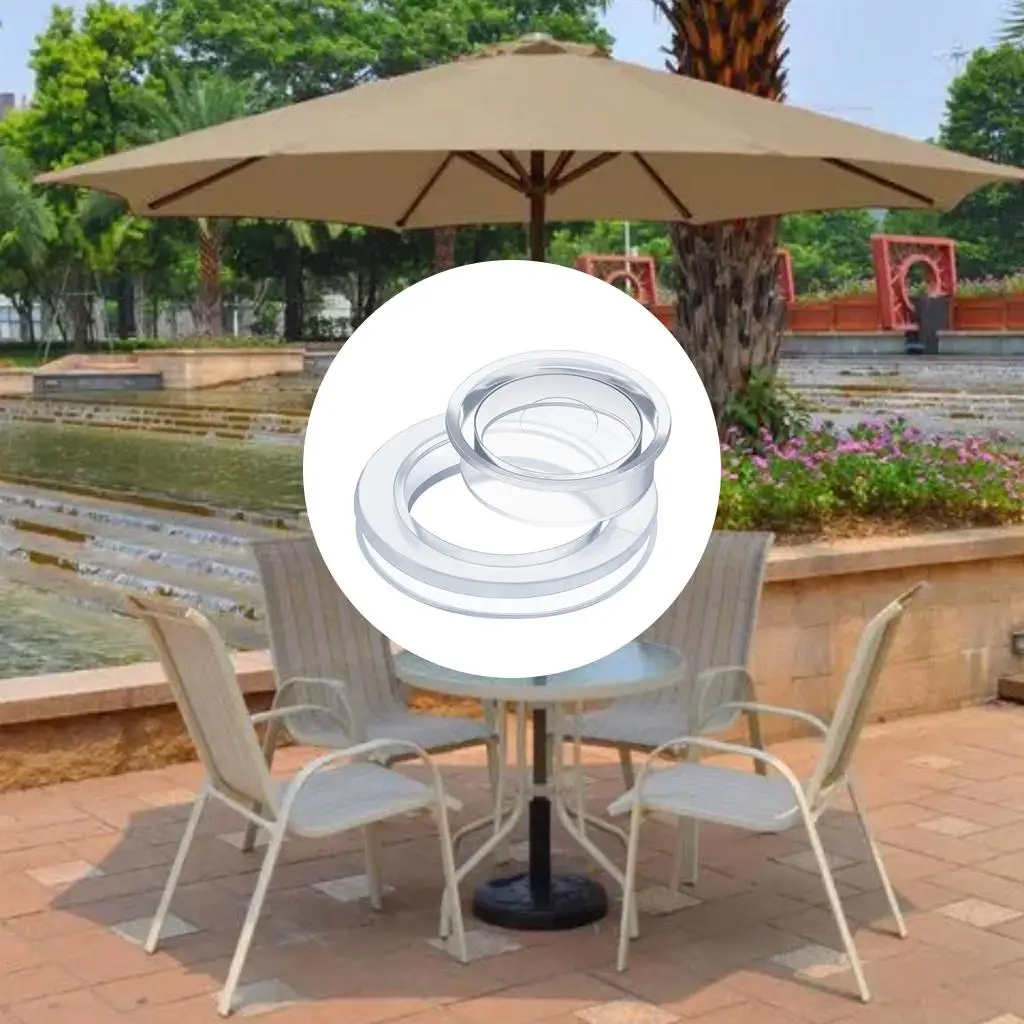 Parasol z grubszym otworem i zaślepką do szkła na zewnątrz Patio Garden Deck Table 2-calowy przezroczysty standardowy rozmiar