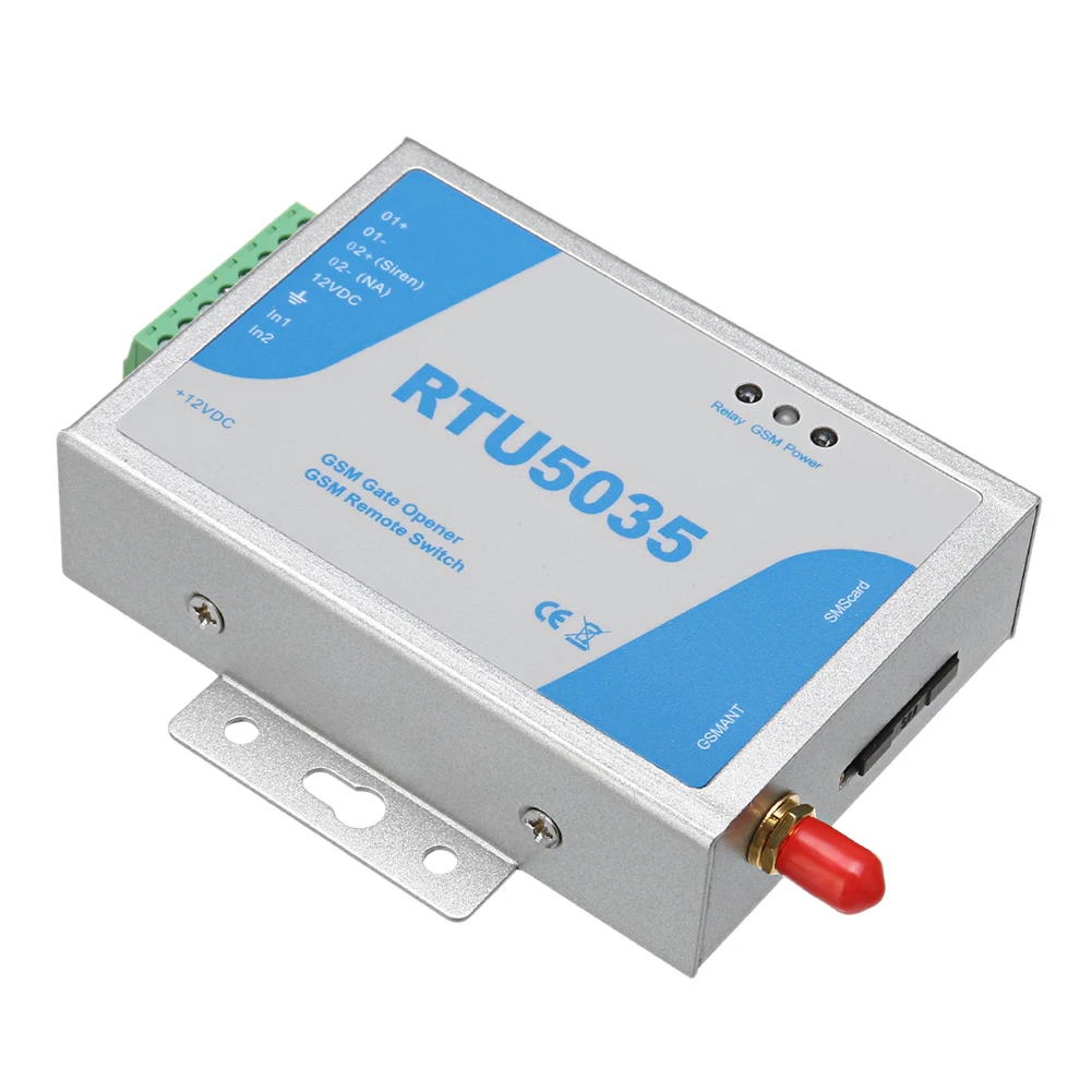 RTU5035 GSM Toröffner Relaisschalter 900/1800MHz Drahtlose Fernbedienung Türzugang Kostenloser Anruf APP-Steuerung Lange Antenne