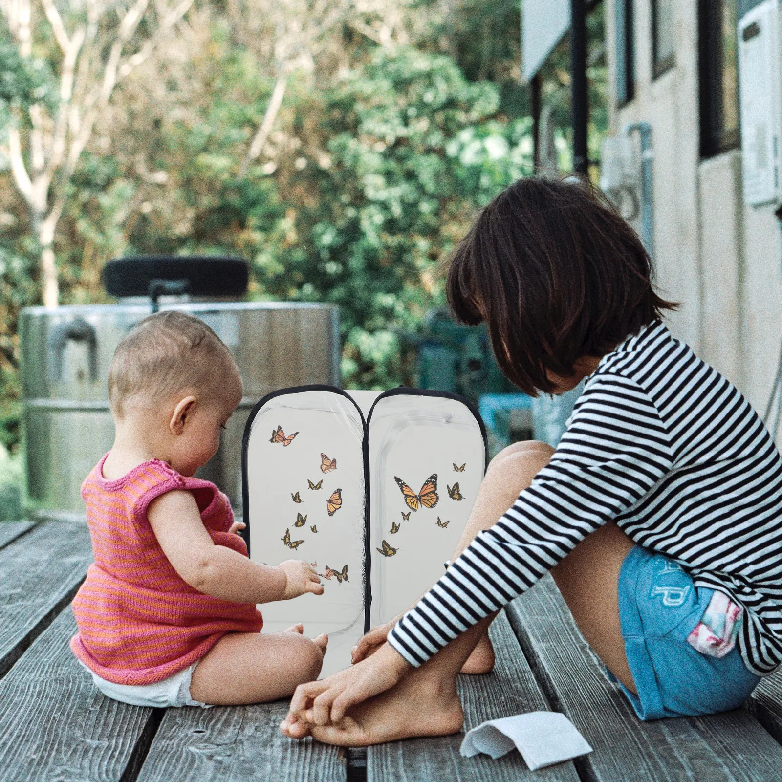 

Premium Portable Observation Cage for Kids Outdoor Insect Breeding Transparent Breathable Mesh Habitat Cage Folding Collection