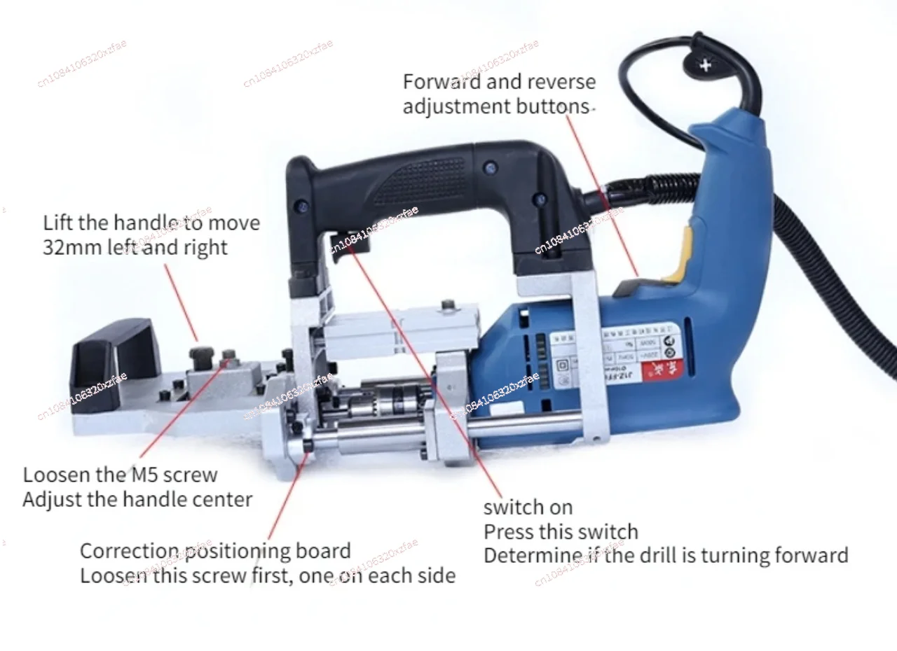 Woodworking Puncher Inclined Hole Drilling CNC Slotting Machine 1PC Handheld Pneumatic Side Hole Machine Horizontal Drilling